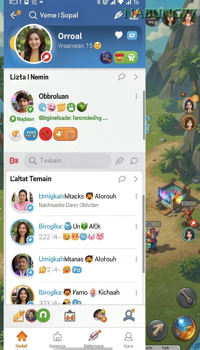 Cuplikan layar RINDUSLOT — aktivitas