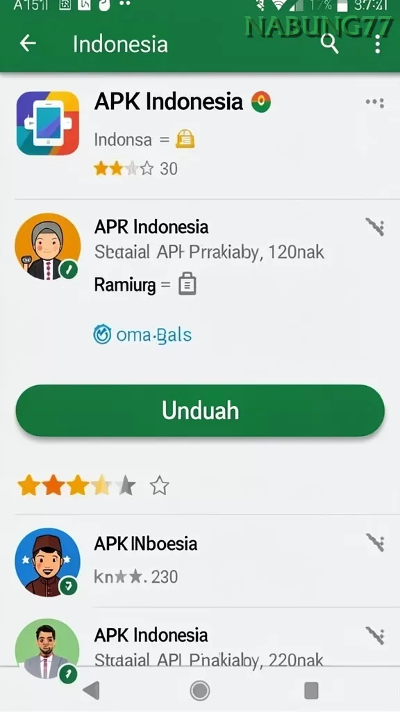 Cuplikan layar INDOBET — menu navigasi
