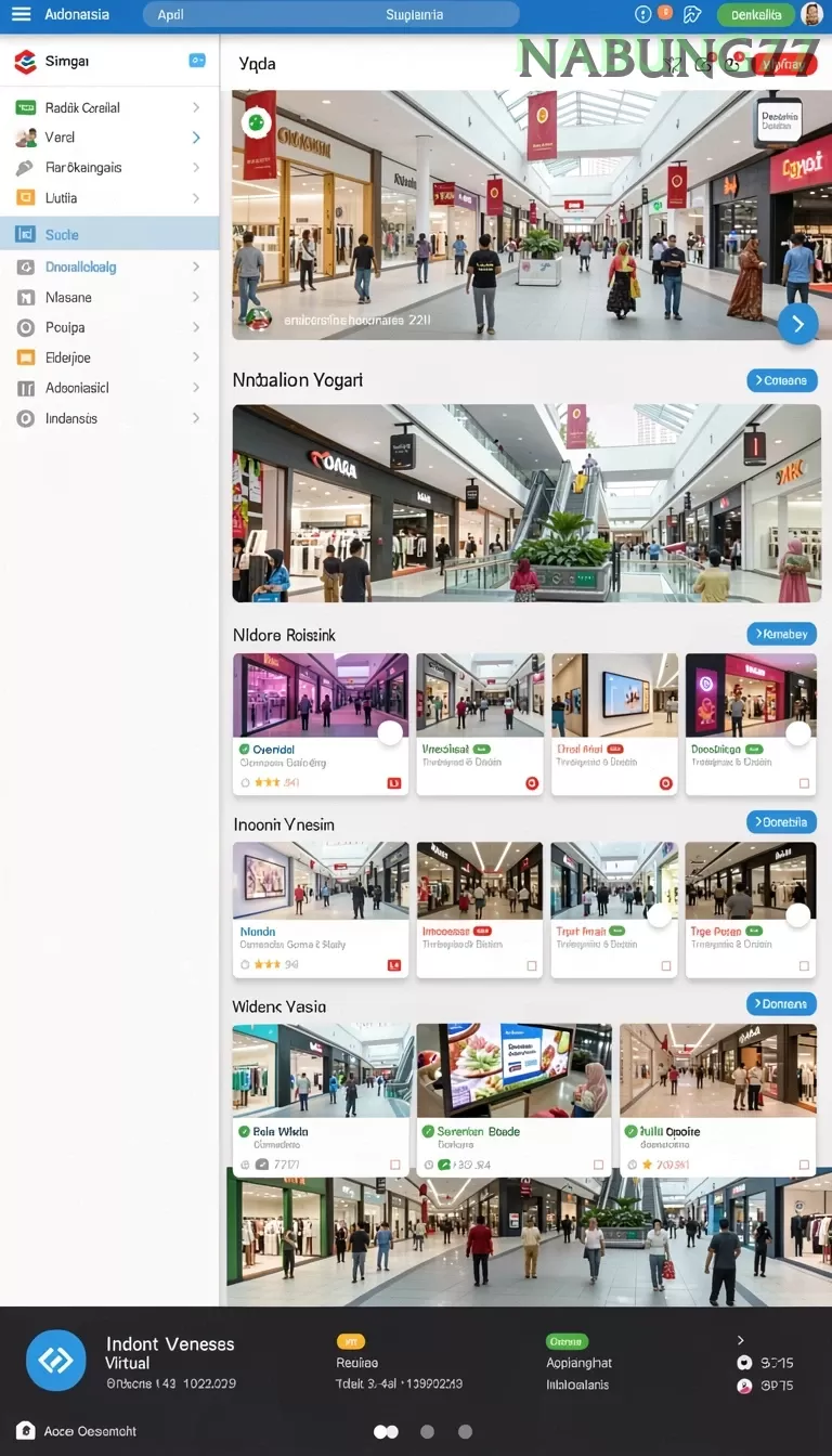 Cuplikan layar DOMINO4D — menu navigasi